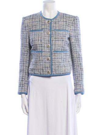 Veronica Beard Tweed Pattern Evening Jacket