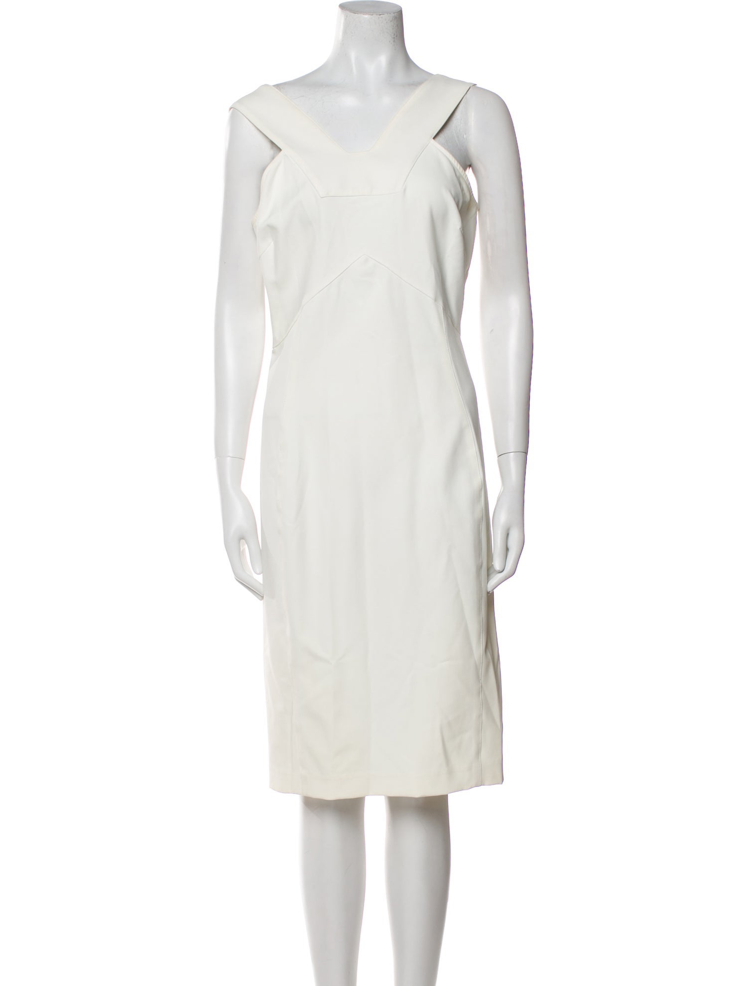 Veronica Beard V-Neck Knee-Length Dress