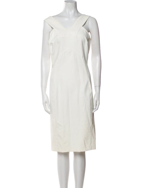 Veronica Beard V-Neck Knee-Length Dress