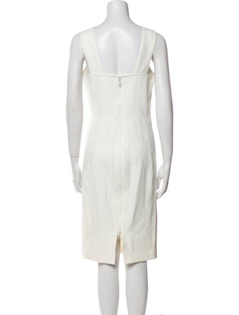 Veronica Beard V-Neck Knee-Length Dress