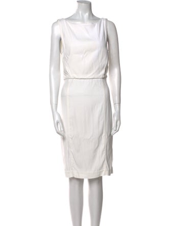 Veronica Beard Bateau Neckline Knee-Length Dress