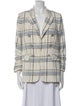 Veronica Beard Plaid Print Blazer