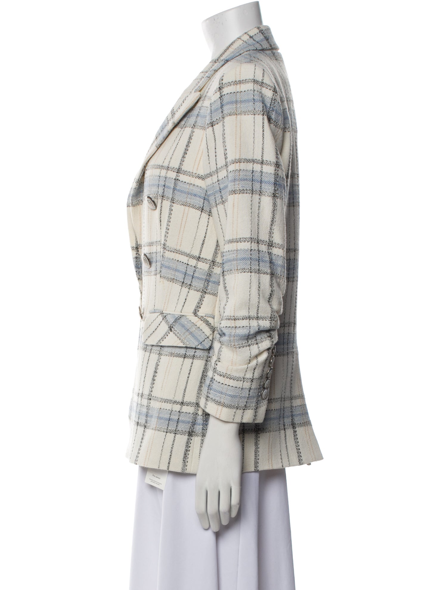 Veronica Beard Plaid Print Blazer