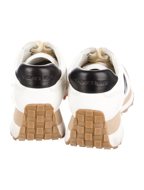 Veronica Beard Leather Colorblock Pattern Sneakers
