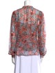 Veronica Beard Silk Floral Print Blouse