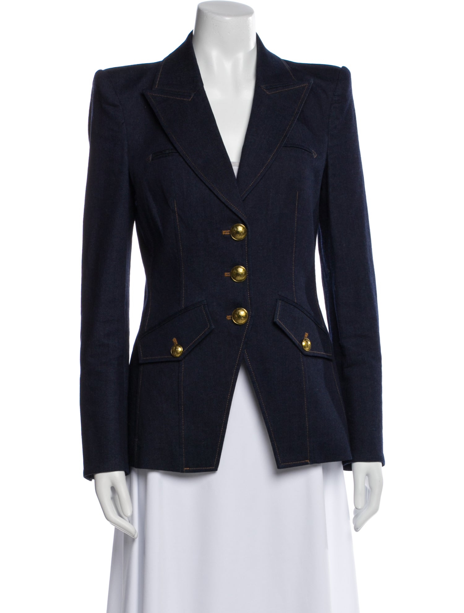 Veronica Beard Plaid Print Blazer