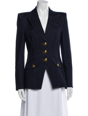 Veronica Beard Plaid Print Blazer