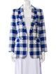 Veronica Beard Plaid Print Blazer