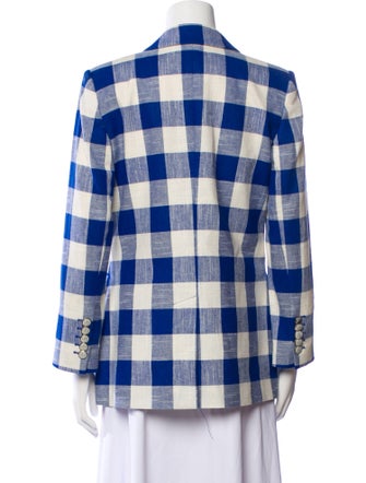 Veronica Beard Plaid Print Blazer