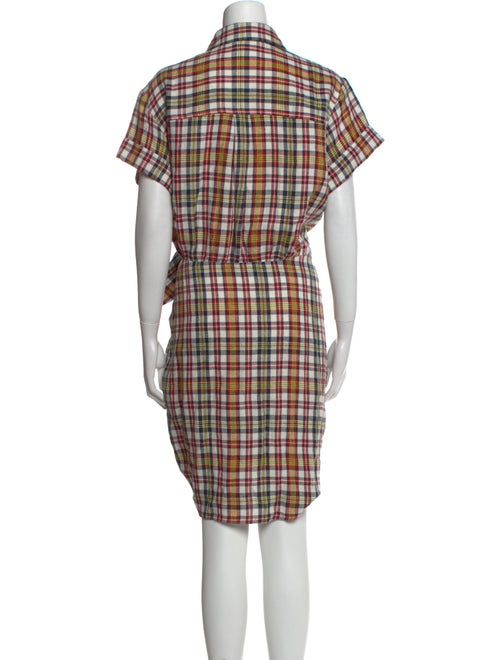 Veronica Beard Plaid Print Knee-Length Dress