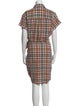 Veronica Beard Plaid Print Knee-Length Dress