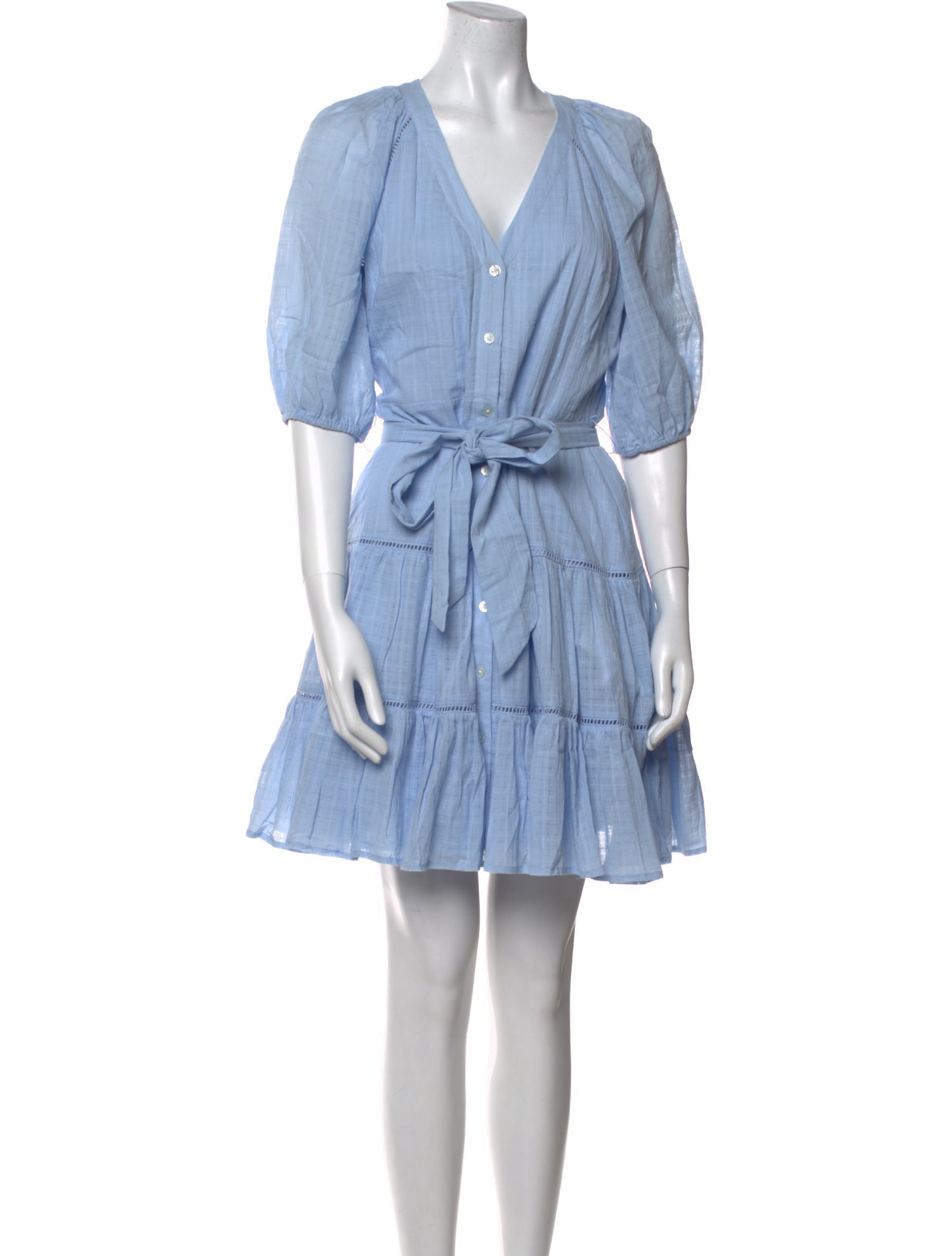 Veronica Beard V-Neck Mini Dress