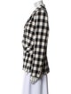 Veronica Beard Linen Plaid Print Blazer