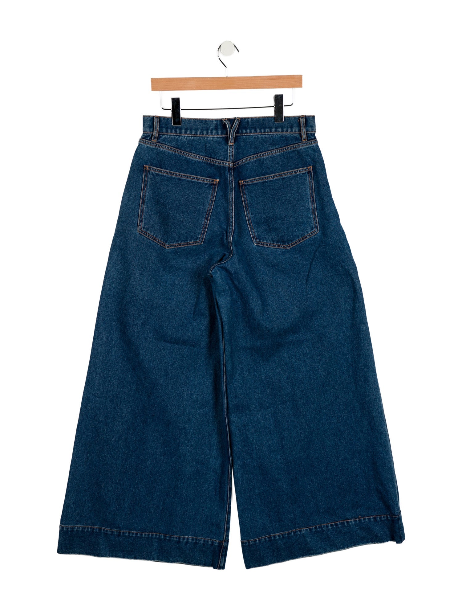 Veronica Beard High-Rise Wide Leg Jeans