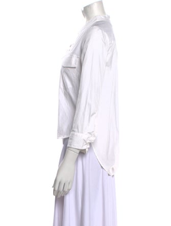 Veronica Beard Tie Neck Three-Quarter Sleeve Blouse