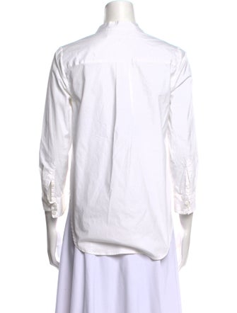 Veronica Beard Tie Neck Three-Quarter Sleeve Blouse