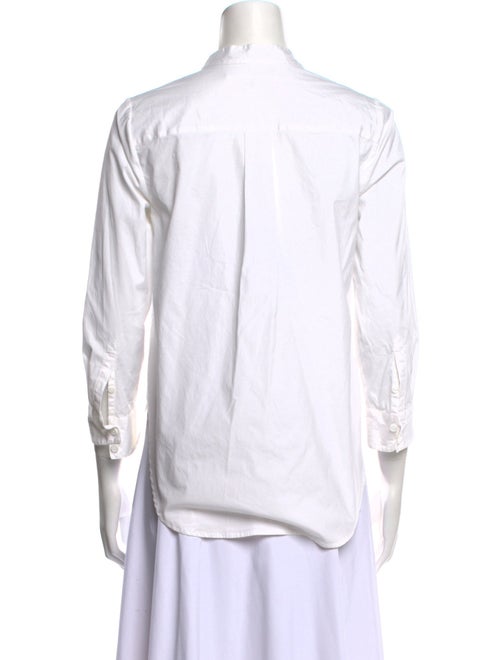 Veronica Beard Tie Neck Three-Quarter Sleeve Blouse