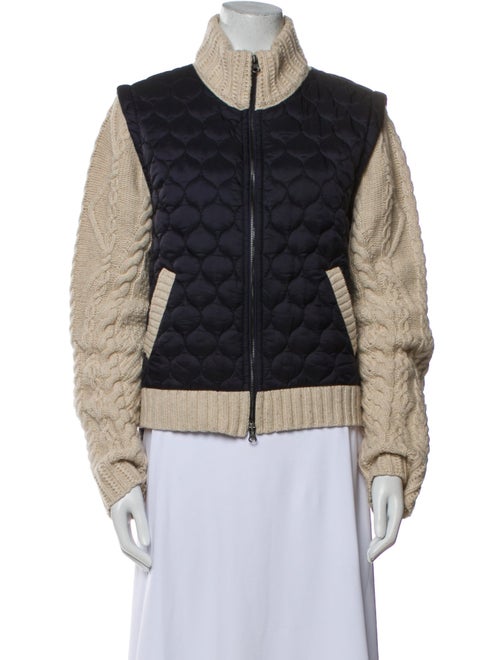 Veronica Beard Lambswool Printed Bomber Jacket
