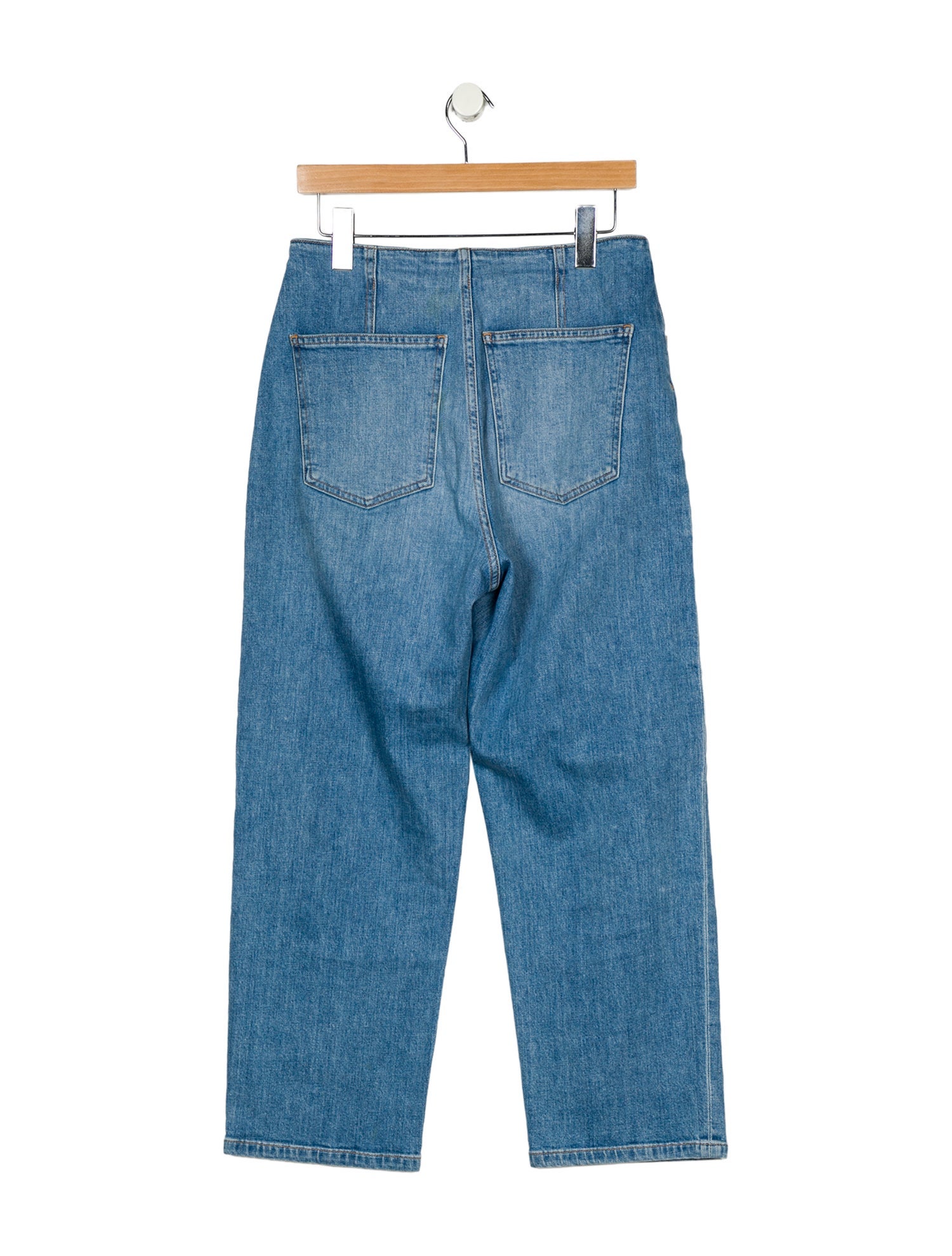 Veronica Beard High-Rise Straight Leg Jeans