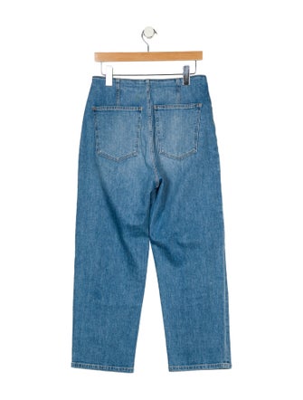 Veronica Beard High-Rise Straight Leg Jeans