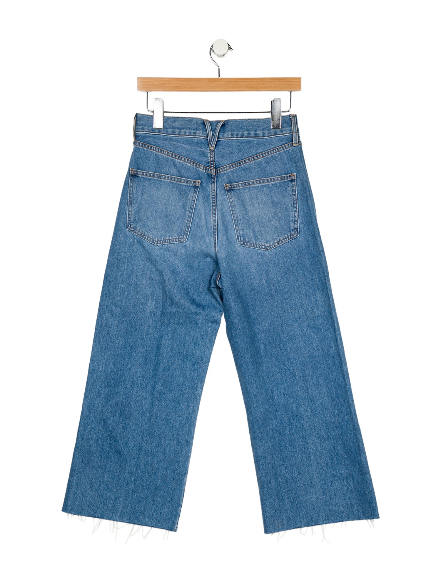 Veronica Beard High-Rise Wide Leg Jeans