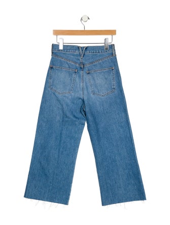 Veronica Beard High-Rise Wide Leg Jeans
