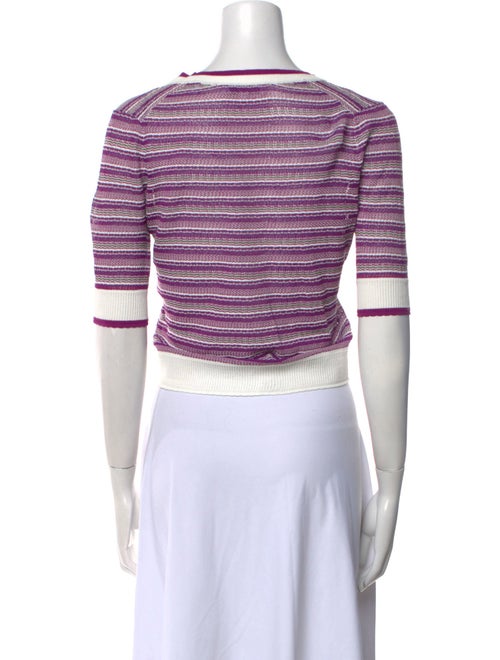 Veronica Beard Striped V-Neck Sweater