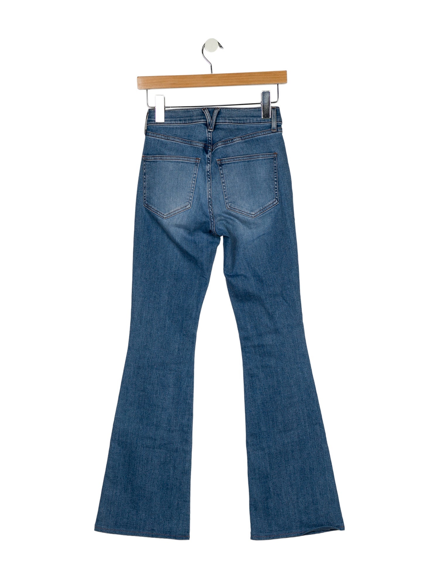 Veronica Beard Mid-Rise Wide Leg Jeans