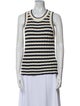 Veronica Beard Striped Scoop Neck Top