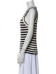 Veronica Beard Striped Scoop Neck Top