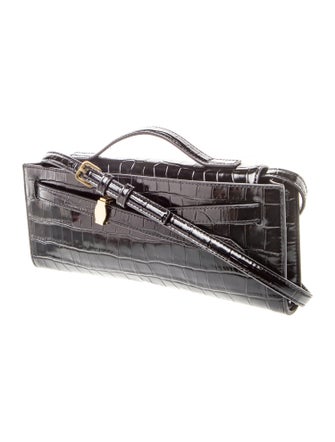 Veronica Beard Embossed Leather Top Handle Bag