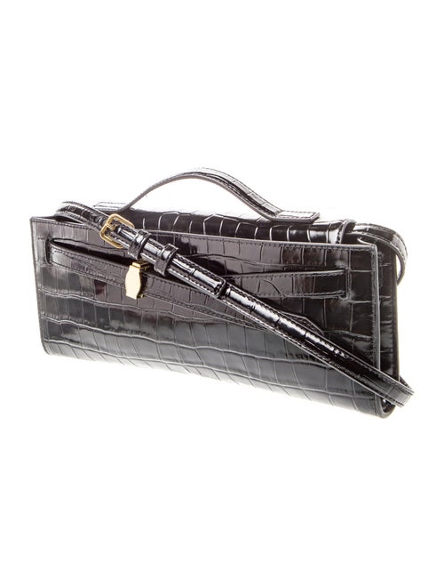 Veronica Beard Embossed Leather Top Handle Bag