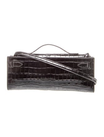 Veronica Beard Embossed Leather Top Handle Bag