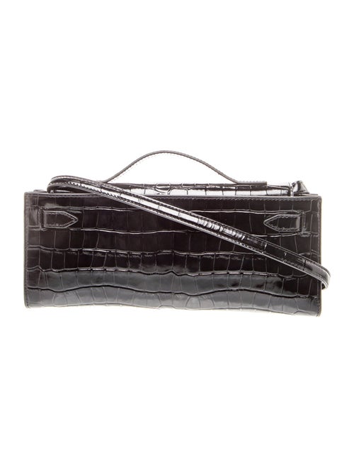 Veronica Beard Embossed Leather Top Handle Bag