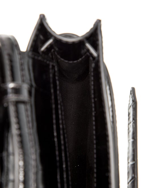 Veronica Beard Embossed Leather Top Handle Bag