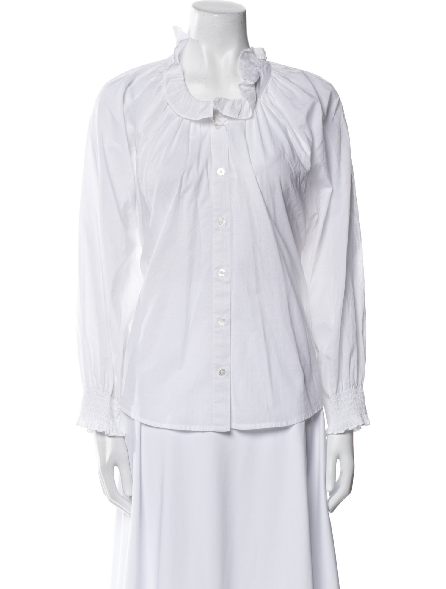 Veronica Beard Long Sleeve Button-Up Top