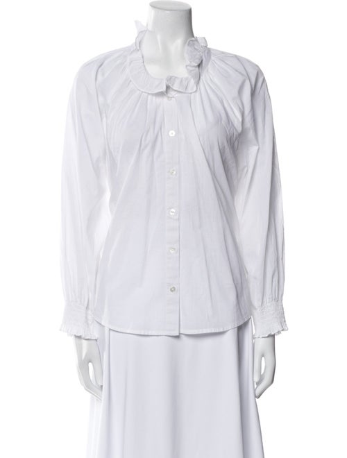 Veronica Beard Long Sleeve Button-Up Top