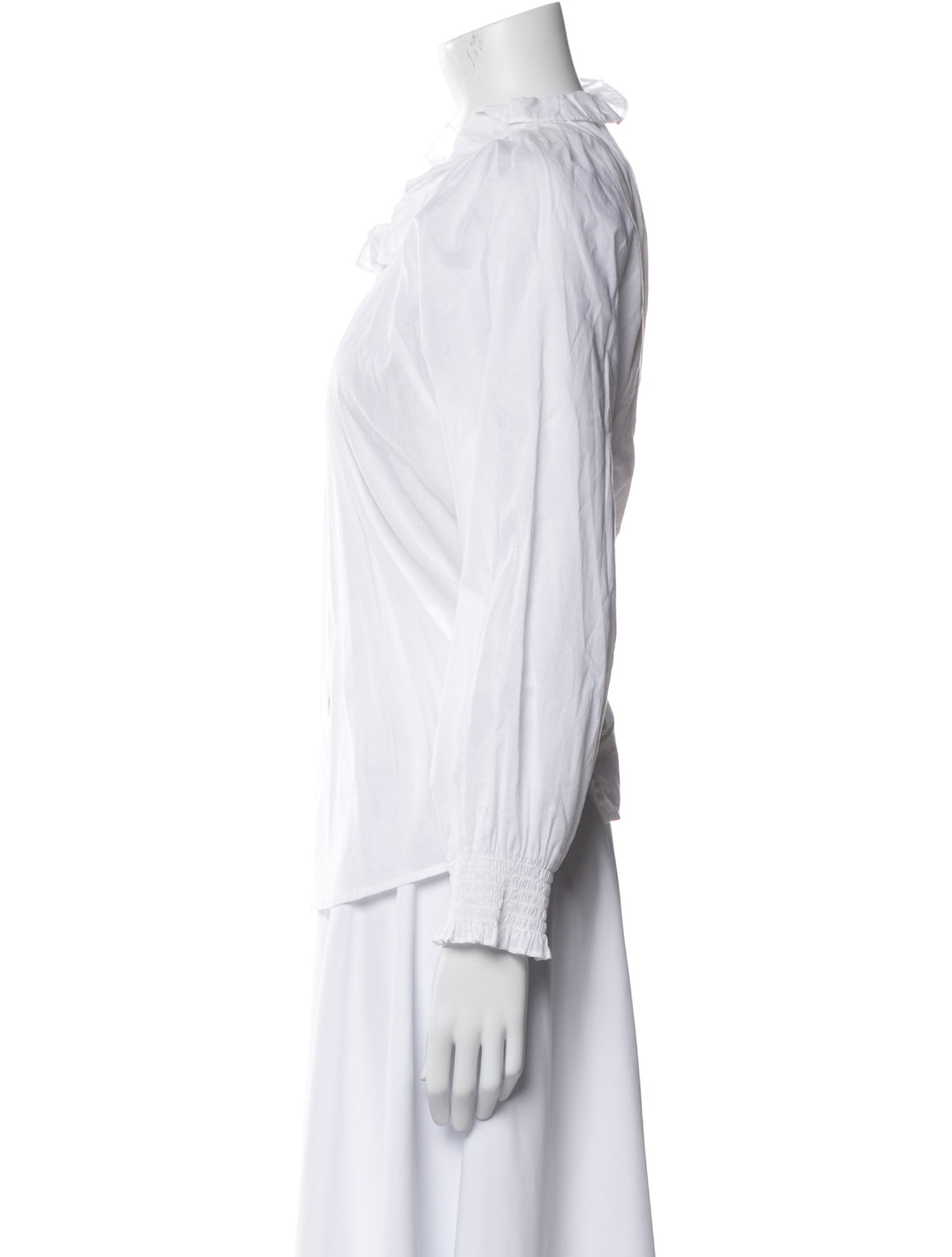 Veronica Beard Long Sleeve Button-Up Top