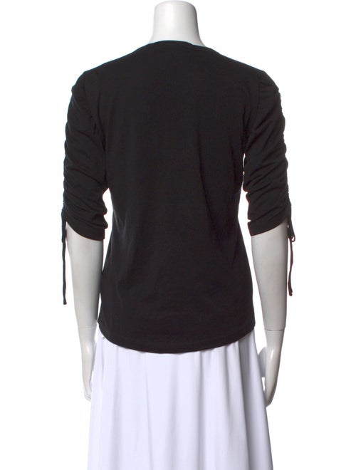 Veronica Beard Crew Neck Three-Quarter Sleeve T-Shirt