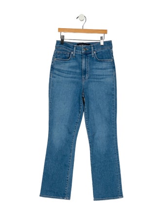 Veronica Beard Mid-Rise Straight Leg Jeans