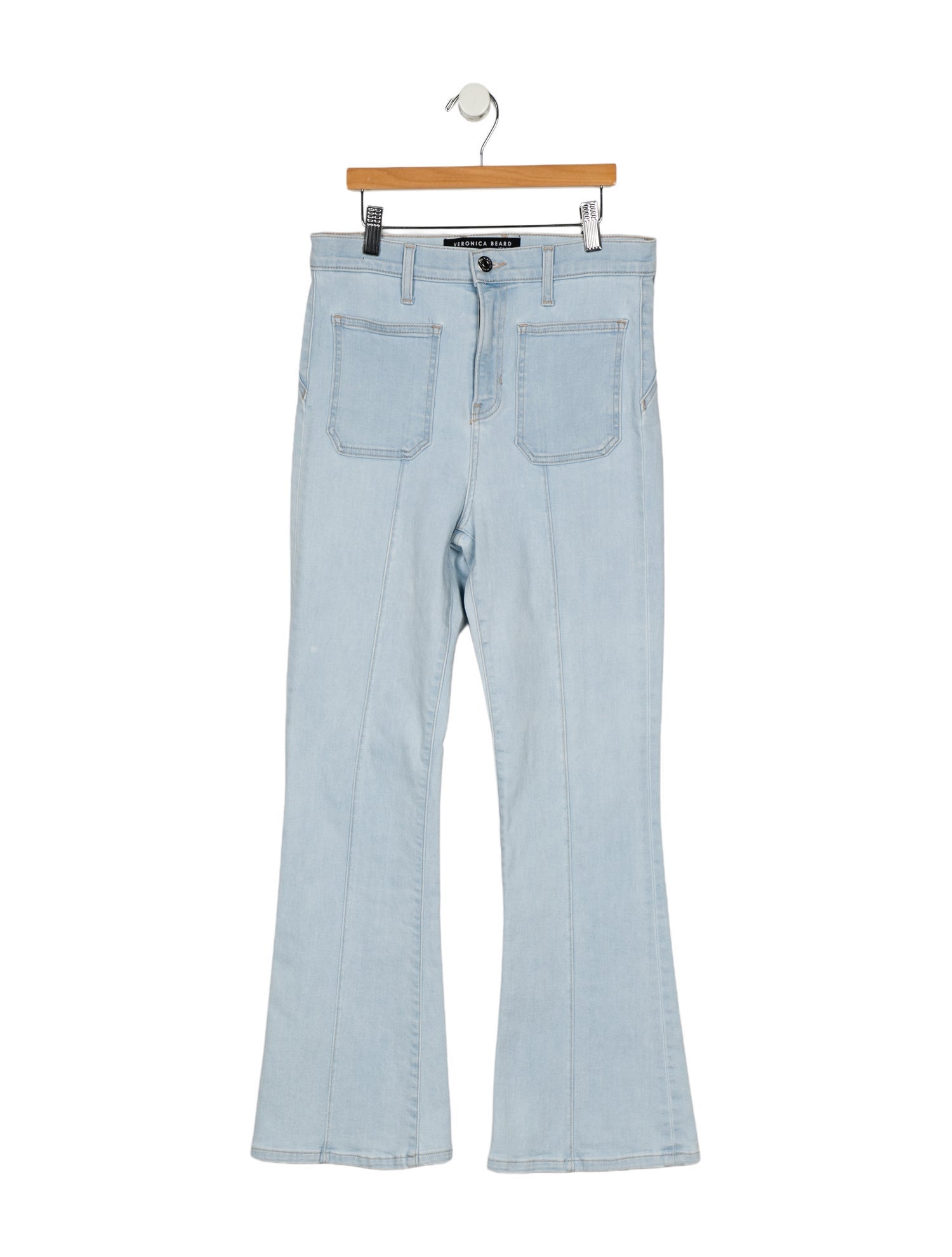 Veronica Beard High-Rise Wide Leg Jeans