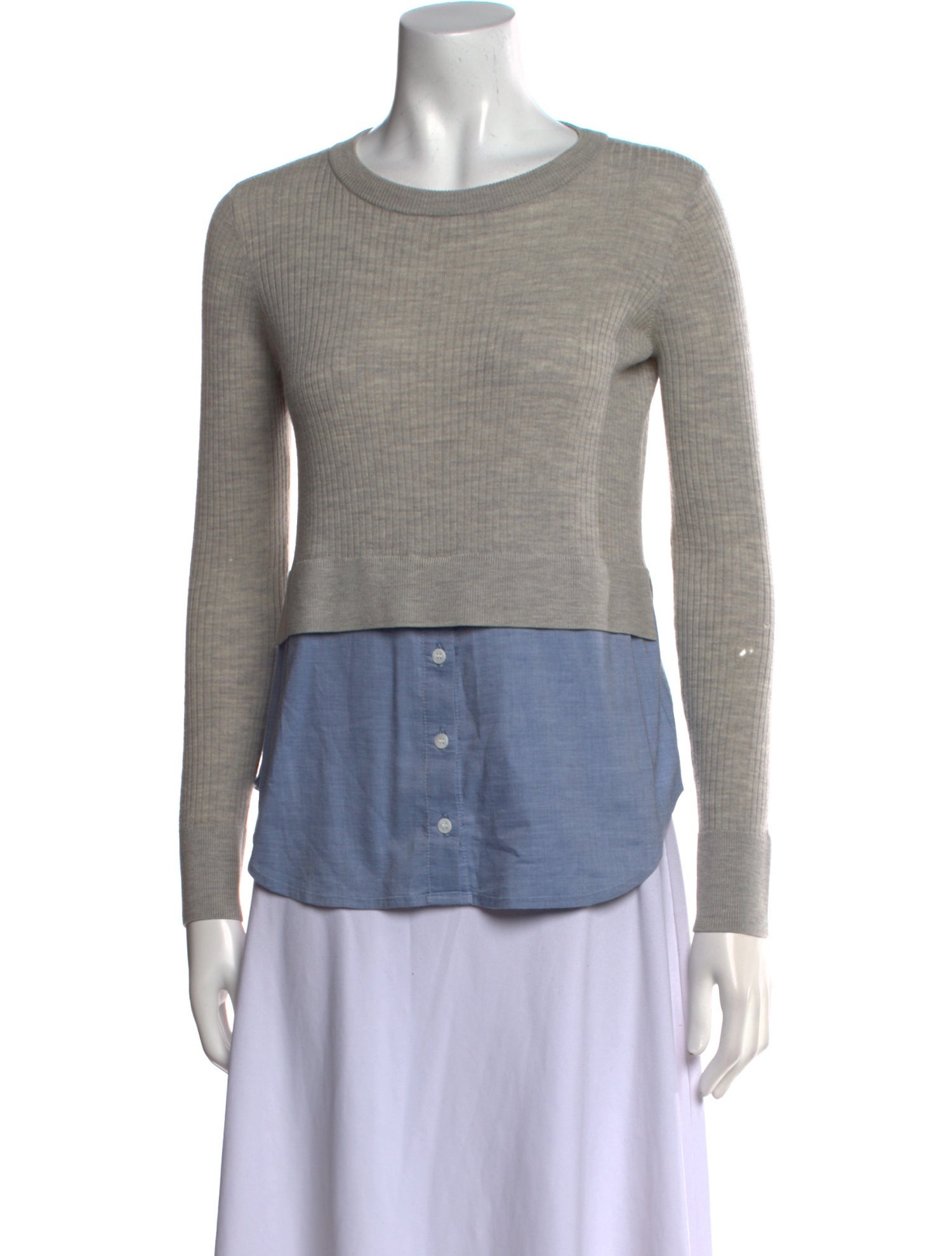 Veronica Beard Wool Bateau Neckline Top