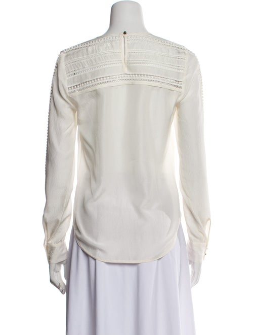 Veronica Beard Silk Crew Neck Top