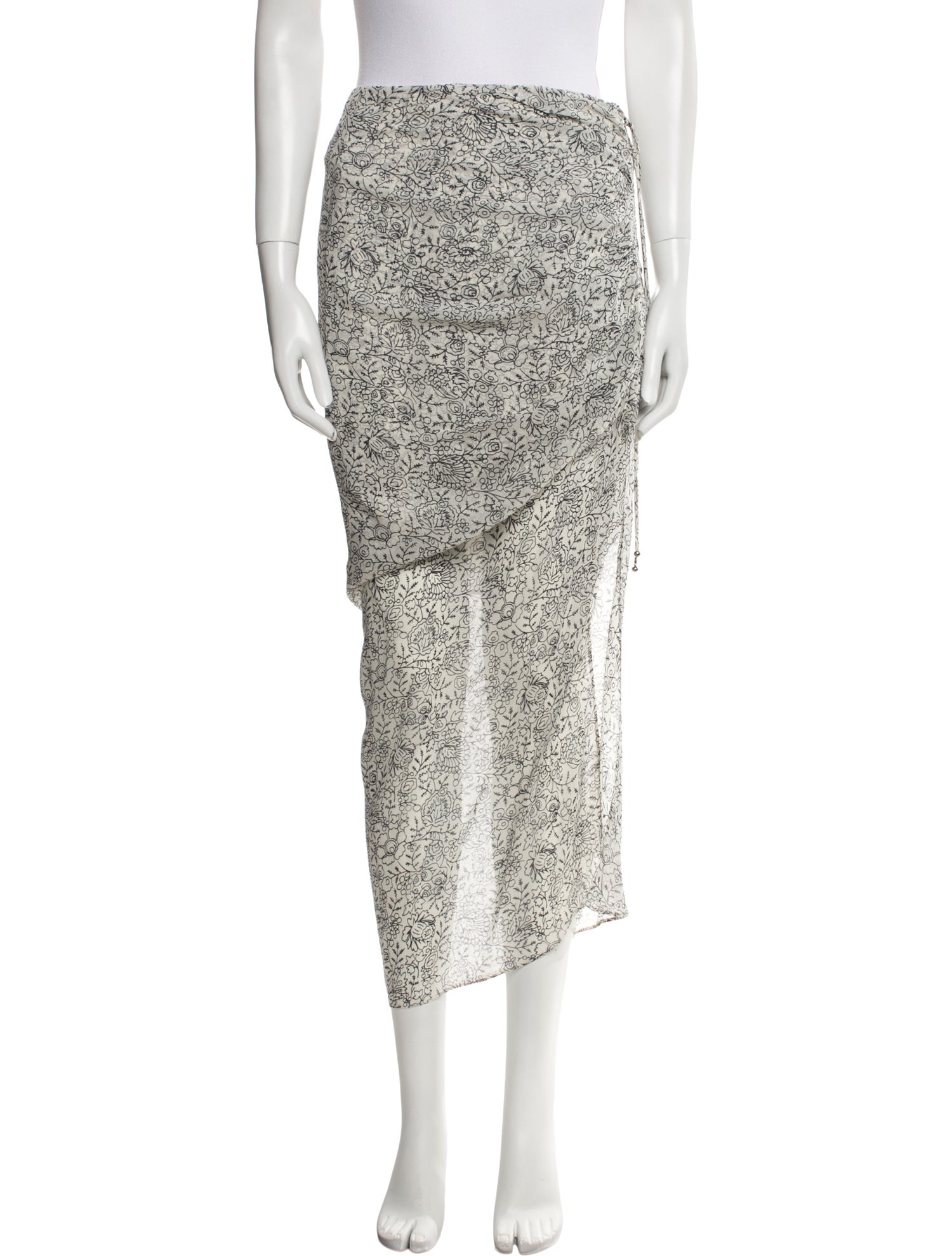 Veronica Beard Silk Midi Length Skirt