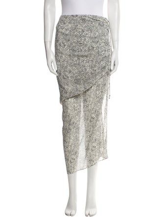Veronica Beard Silk Midi Length Skirt