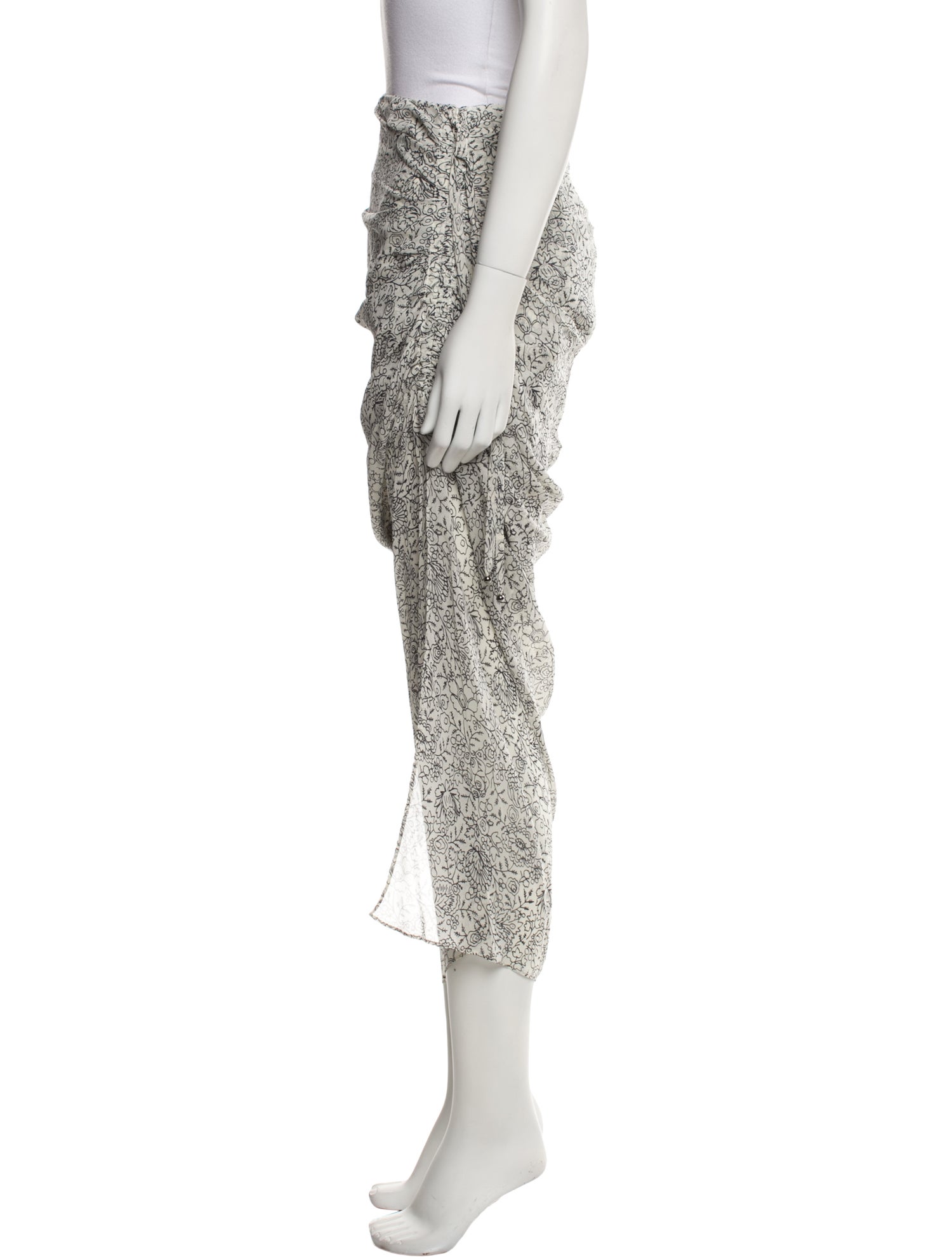 Veronica Beard Silk Midi Length Skirt