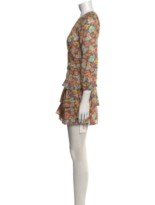 Veronica Beard Floral Print Mini Dress