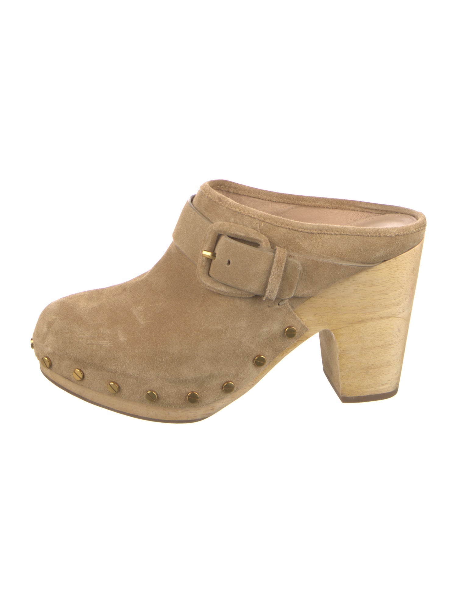 Veronica Beard Suede Colorblock Pattern Mules