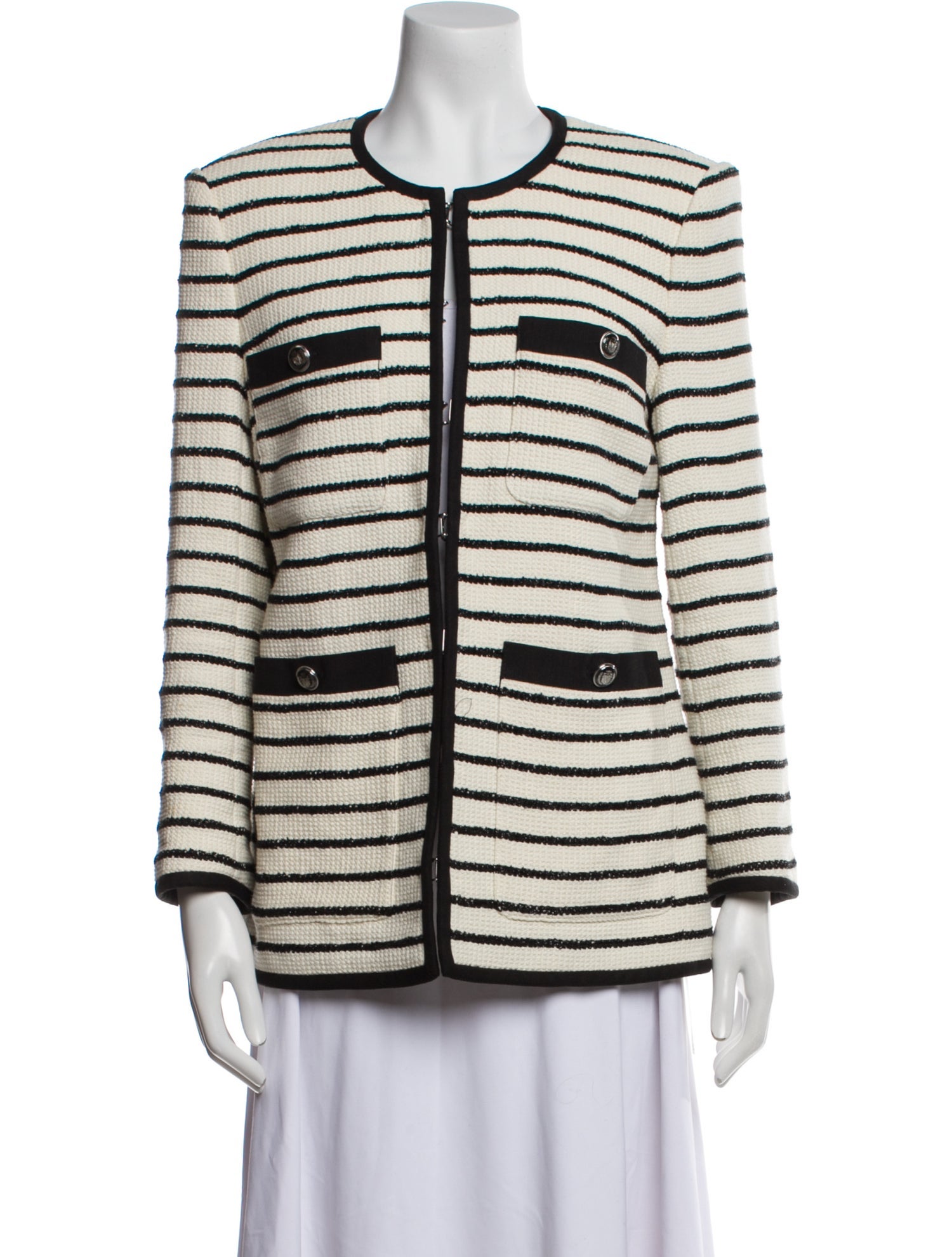 Veronica Beard Striped Evening Jacket