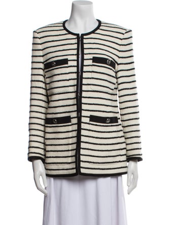 Veronica Beard Striped Evening Jacket